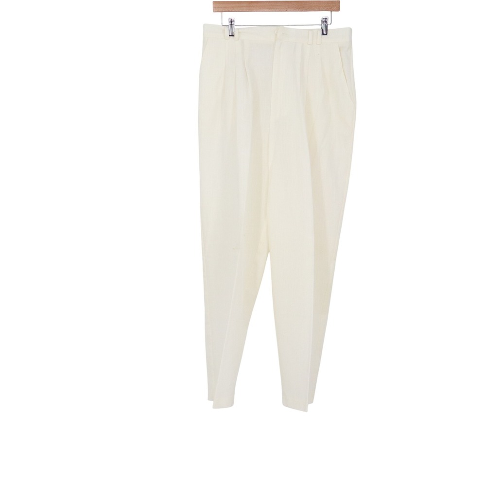 Fundamental Things Pants Womens 18 Off White Pleated High Waist Good